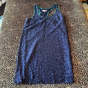 FABULOUS LILLY PULITZER SHIFT DRESS IN NAVY LACE SZ XS